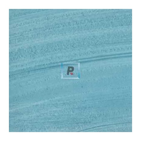 PR 03 Turquoise Prism Glass 40x30cm