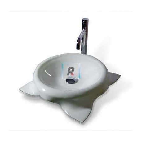 PR20 White Glass Basin 45x45x11