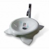 PR20 White Glass Basin 45x45x11