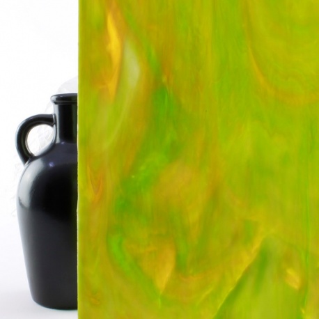 Vidrio Mondoglass Opalescente Verde Lima 39x24cm