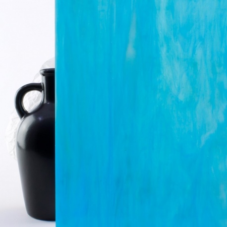 Vidrio Mondoglass Opalescente Celeste 39x24cm