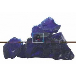 Bloque Transparente Azul Cobalto