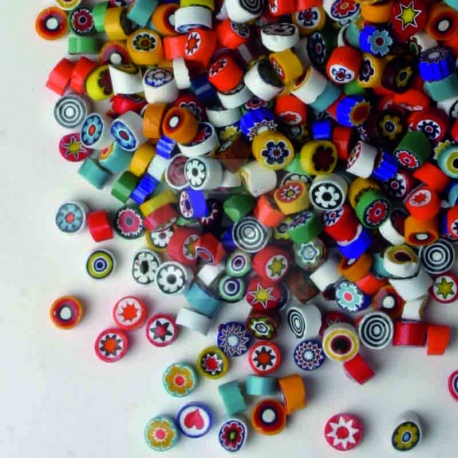 Opal Millefiori Mix 7-8mm.