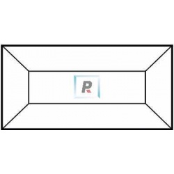 Rectangle Bevel 50,8x203,2mm