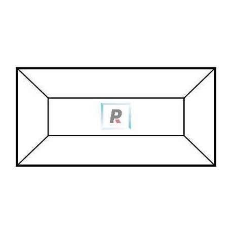 Minibiselado Rectangulo de 76,2x152,4mm