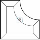 Corner Bevel 76,2x76,2x38,1mm