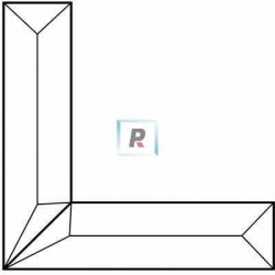 Corner Bevel 101,6x101,6x25mm