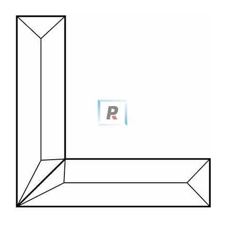 Corner Bevel 101,6x101,6x25mm