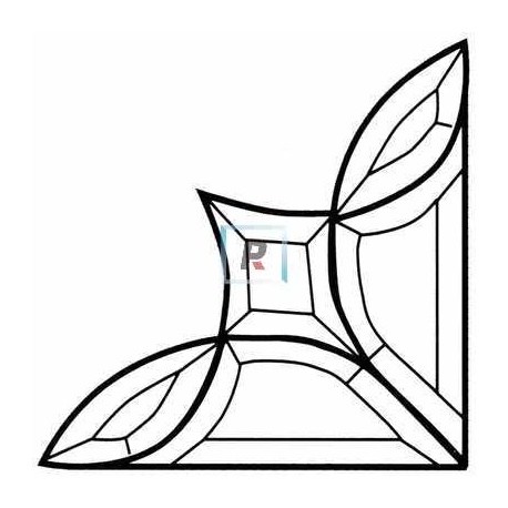 Minibiselado Esquina de 153x153mm