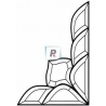 Corner Bevel 194x257mm Right
