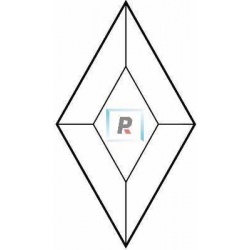 Minibiselado Rombo de 228,6x152,4mm