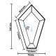 Pentagon Bevel 108x70mm