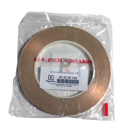 Copper Foil6,35mm Silver Back