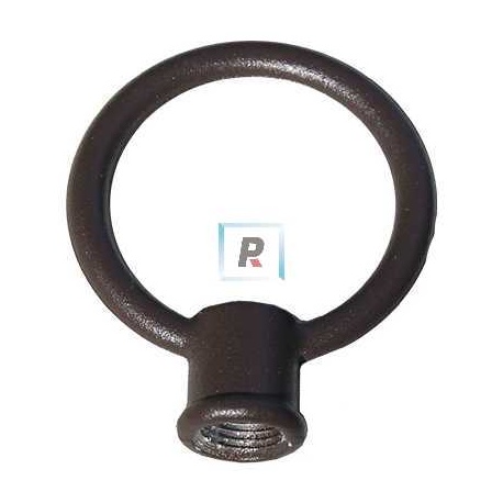 Asa Pintada Marron Redonda de 43mm