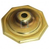 Brass Lampcap Octagon 33mm