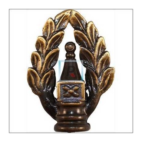 Oxide Small Laurel End Long. 50 mm