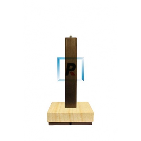 Pie cuadrado cuero de hierro y piedra de 235mm