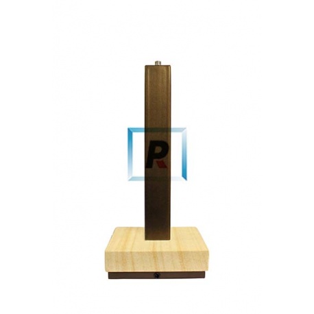 Pie cuadrado cuero de hierro y piedra de 285mm