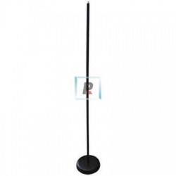 Pie de lampara negro de hierro de 1505mm de alto