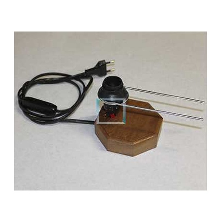 Base de madera para punto de luz 10x10x8 cmtrs.