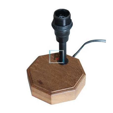 Lamp Base Wooden 10x10x14 cm