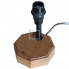 Lamp Base Wooden 10x10x14 cm