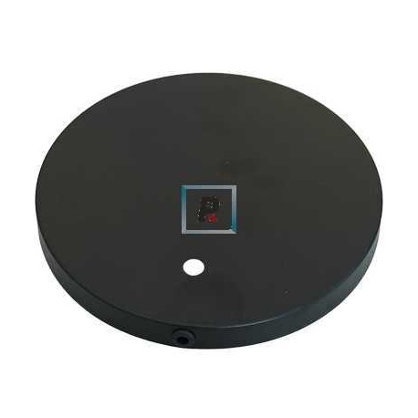 Base hierro redonda negro texturado de 140mm Øx18