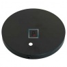 Base hierro redonda negro texturado de 183mm Øx18