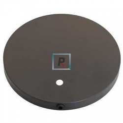 Base hierro redonda marrón texturado de 183mm Øx18