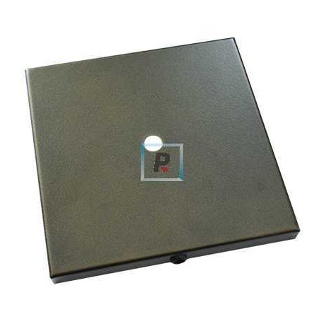 Base hierro cuadrada cuero de 140x140x12