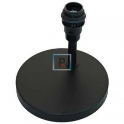 Pie de hierro negro punto de luz 140 Øx140 H