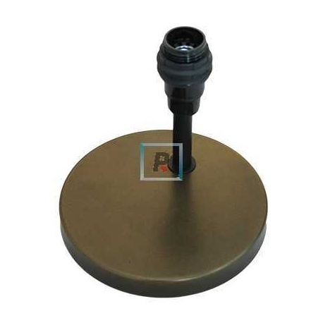 Pie de hierro laton envejecido punto de luz 140 Øx140 H