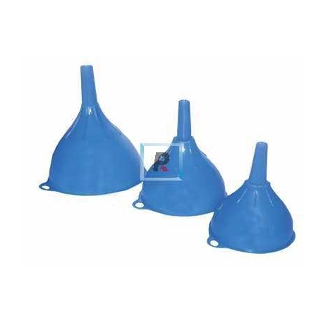 Plastic funnel, 3 units.
