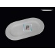 Oval tray mold 45x25cm.