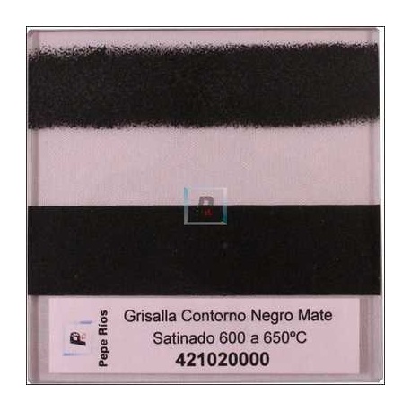 Grisalla Contorno Negro Mate Satinado 100 gr.