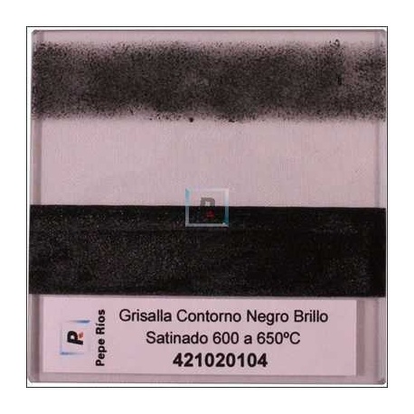 Grisalla Contorno Negro Brillo Satinado 100 gr.
