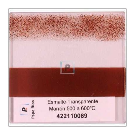 Esmalte Transparente Marron 550ºC 100 gr.