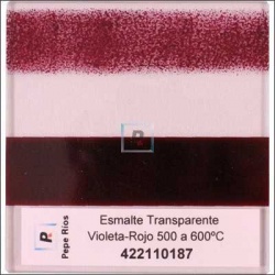 Esmalte Transparente Violeta/Rojo 550ºC 100 gr.