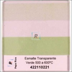 Esmalte Transparente Verde 550ºC 100 gr.