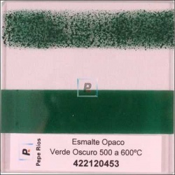 Esmalte Opaco Verde Oscuro 550ºC 100 gr.