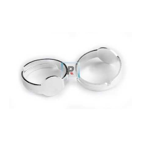 Base anillo ajustable metal 12mm (Pack 12uds)