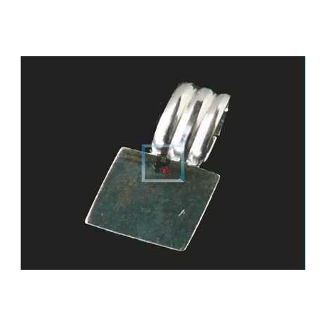 Base Colgante Cuadrado 7,8x7,8mm Plata de Ley