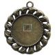 Base Colgante Redonda Zamak Bronce de 30mm (Pack 2uds)
