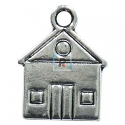 Base Colgante Zamak Casa de 16x12mm (Pack 50uds)