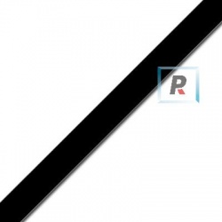 Flat Rubber Thread 10x2 mm. Black