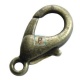 Cierre Mosquetón Zamak Bronce de 12x6mm (Pack 25uds)
