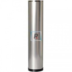 Pata de Mesa en Plata Brillo de Ø80mm y altura 750mm