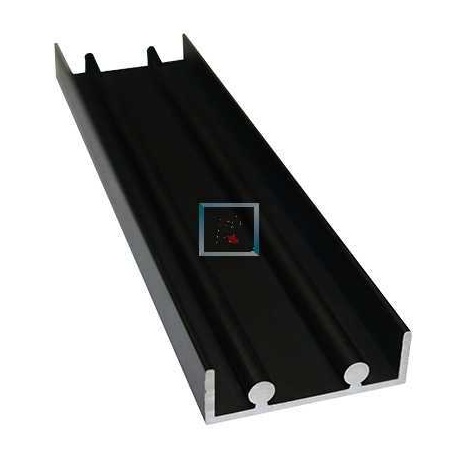 Perfil Inferior Corredera Negro Mate