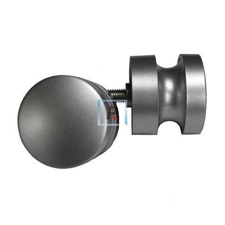 Juego Pomo Plastico Ø46mm Plata