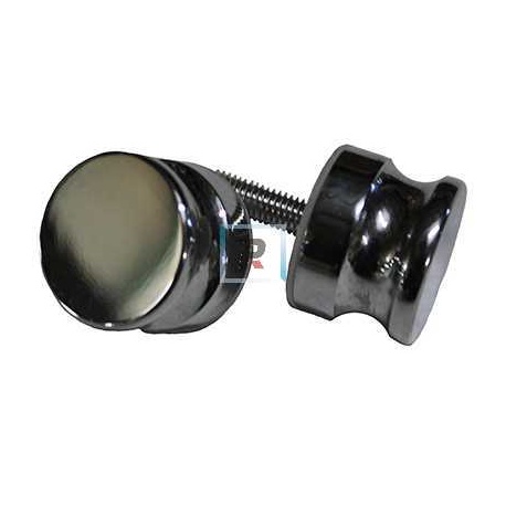 Juego Pomo Gregal Ø35mm Cromo Brillo